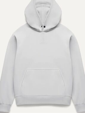 NOBULL White-Grey Pullover Hoodie with Subtle Logo (NWT!)